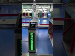 Keamanan Tripod Turnstile Penghalang Gerbang RFID Pengakuan Wajah 304 Stainless Steel Turnstile