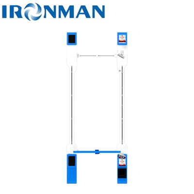 Kualitas  SUS201 Stainless Steel AB Interlocking Turnstile - 10MM Tempered Glass Heavy-Duty Access Control pabrik