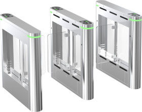 Stabil Menjalankan Kontrol Akses Gerbang Kecepatan Slim Turnstile 1200 * 180 * 1020mm