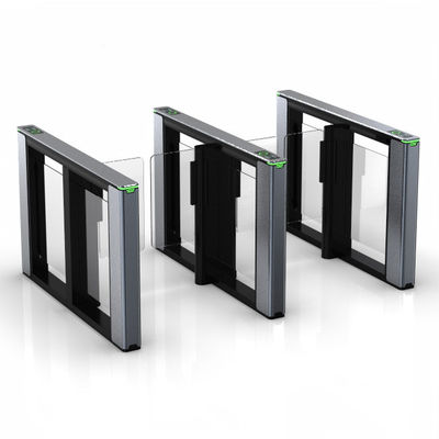 High Speed Temp Facial Recognition Detector LED Cylinder Speed Gate Turnstile untuk Gedung Kantor
