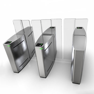 304 Stainless Steel Sliding Gate Turnstile Dengan RS232/RS485 Dry Contact Input Interface