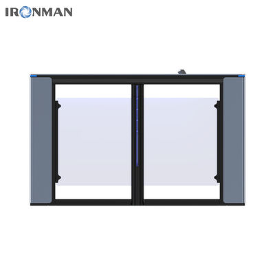 Top Cover 10mm tebal Precision Aluminium Alloy Moulding Pedestrian Turnstile Gate untuk Manajemen Masuk Gedung Kantor
