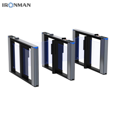 Glass High Speed Pedestrian Turnstile Gate, Speed Gate Turnstile Untuk Gym Bandara