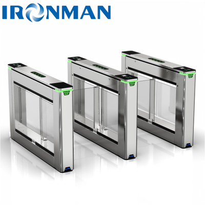 Supermarket / Stasiun Swing Gate Turnstile DC24V Double Direction High Speed ​​​​Gate