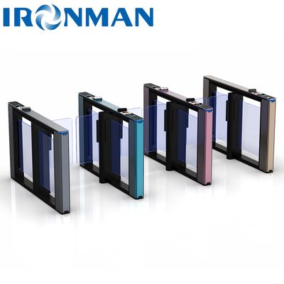IRONMAN IM.LB.01 Multicolor Optical Speed Gate Turnstile untuk Kontrol Akses Bangunan