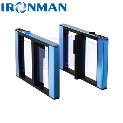 Mode Passage NFC Code Reader Dukungan ic/id Card Desain sempit Dan Estetika Speedlane Turnstile Lobby Speed Gates Glass Gate
