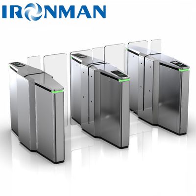 Pintu penghalang geser otomatis kontrol akses keamanan baja tahan karat