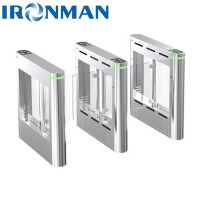Stabil Menjalankan Kontrol Akses Gerbang Kecepatan Slim Turnstile 1200 * 180 * 1020mm