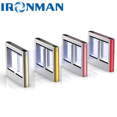 Pengendalian Akses Gerbang Pejalan kaki Servo Motor Swing Barrier Optical Swing Turnstile